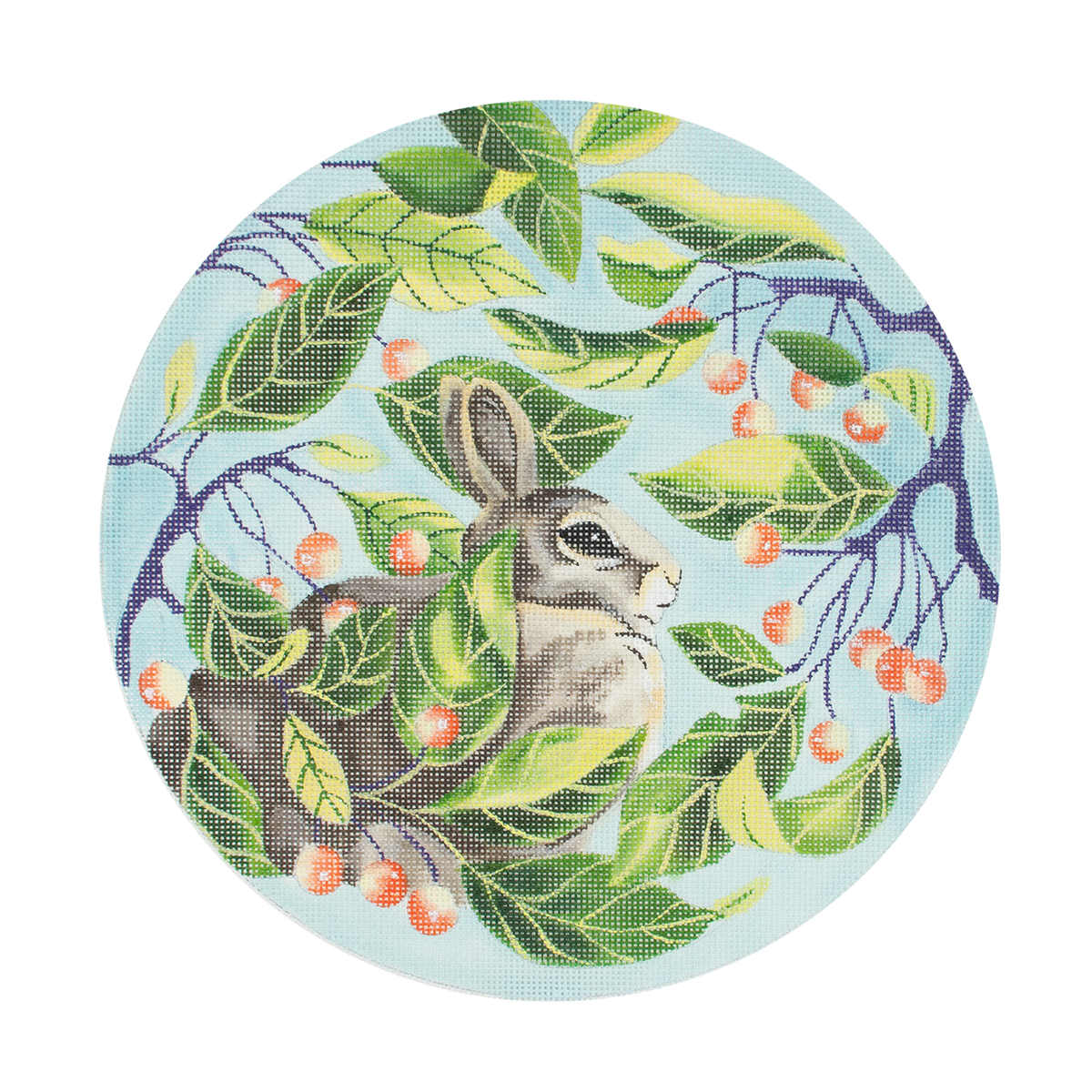 Bunny in Bittersweet 12" Round - 1