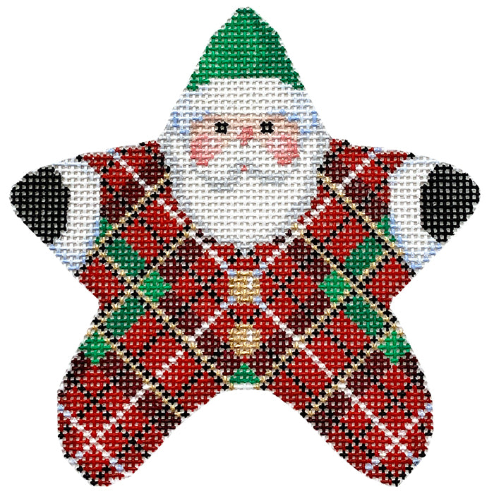 Royal Stewart PJ Santa with Stitch Guide
