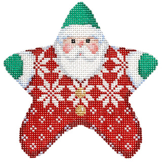 Nordic Snowflake PJ Santa with Stitch Guide
