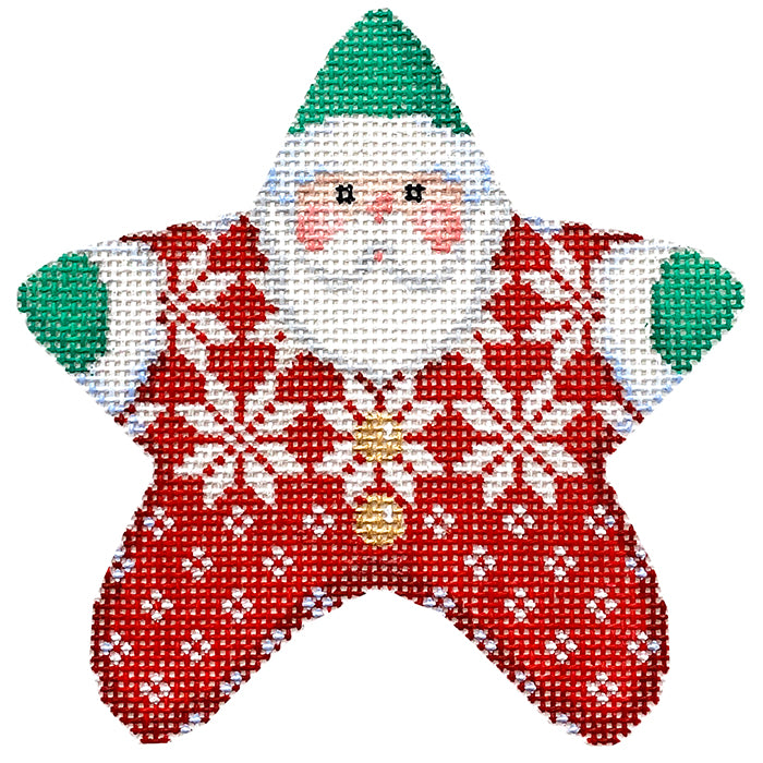 Nordic Snowflake PJ Santa with Stitch Guide
