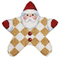 Gold Harlequin PJ Santa with Stitch Guide