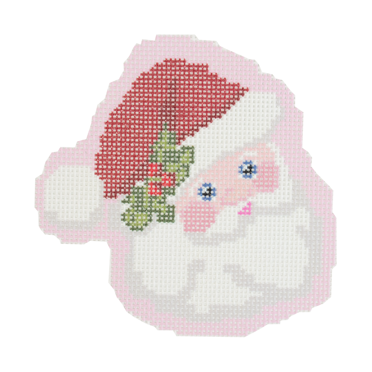 Classic Pink Santa Ornament - 1