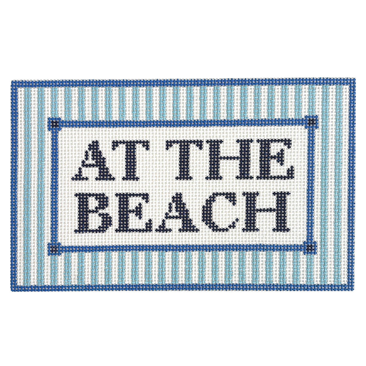 At the Beach, Blue Stripes - 1