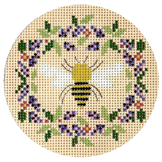 Bee Floral Round Beige