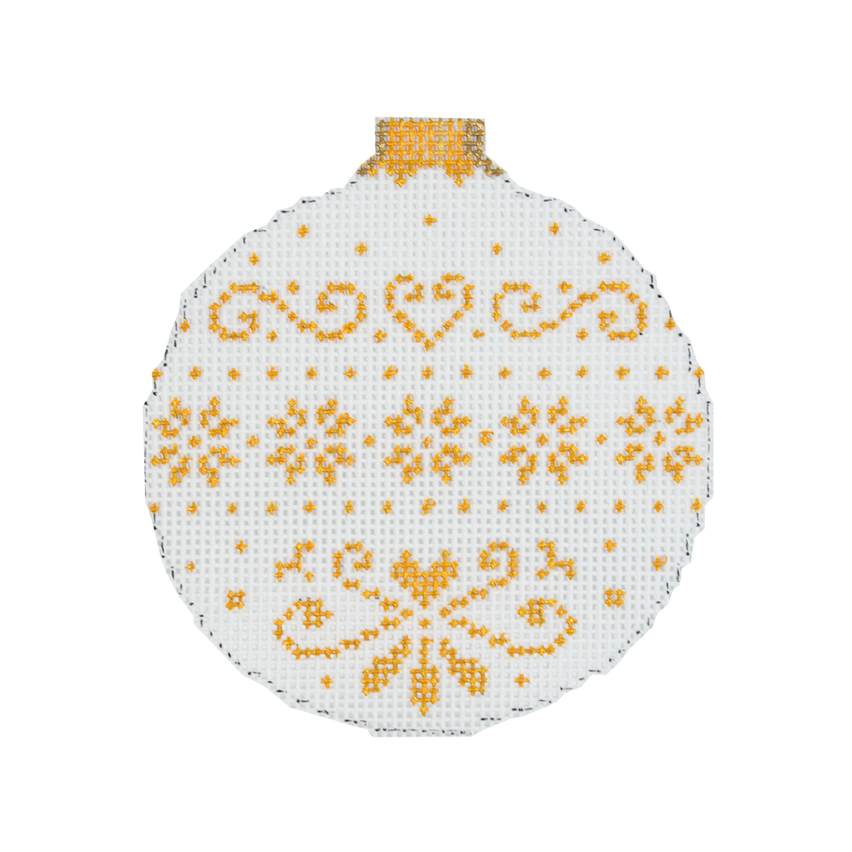Gingerbread Snowflakes, 3.25" Round - 1