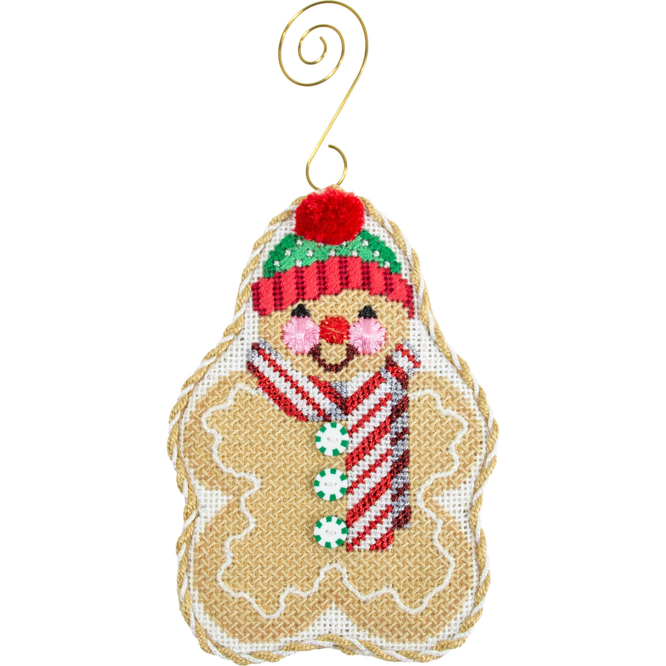 Gingerbread Friends   Peppermint Scarf with Stitch Guide - 1