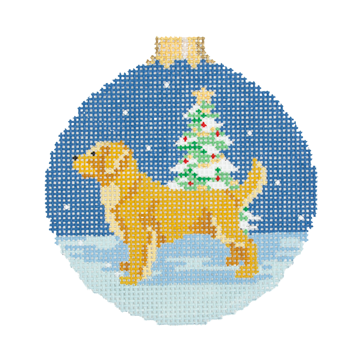Golden Retriever, 4.5" Round on 13 - 1