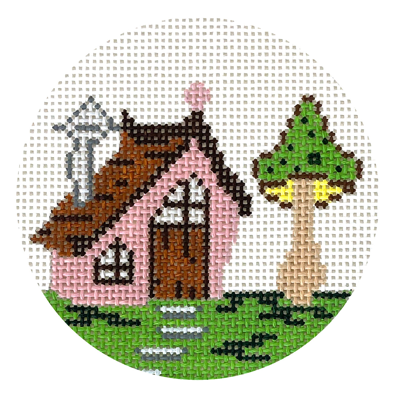 Pink Fairy House Ornament - 1