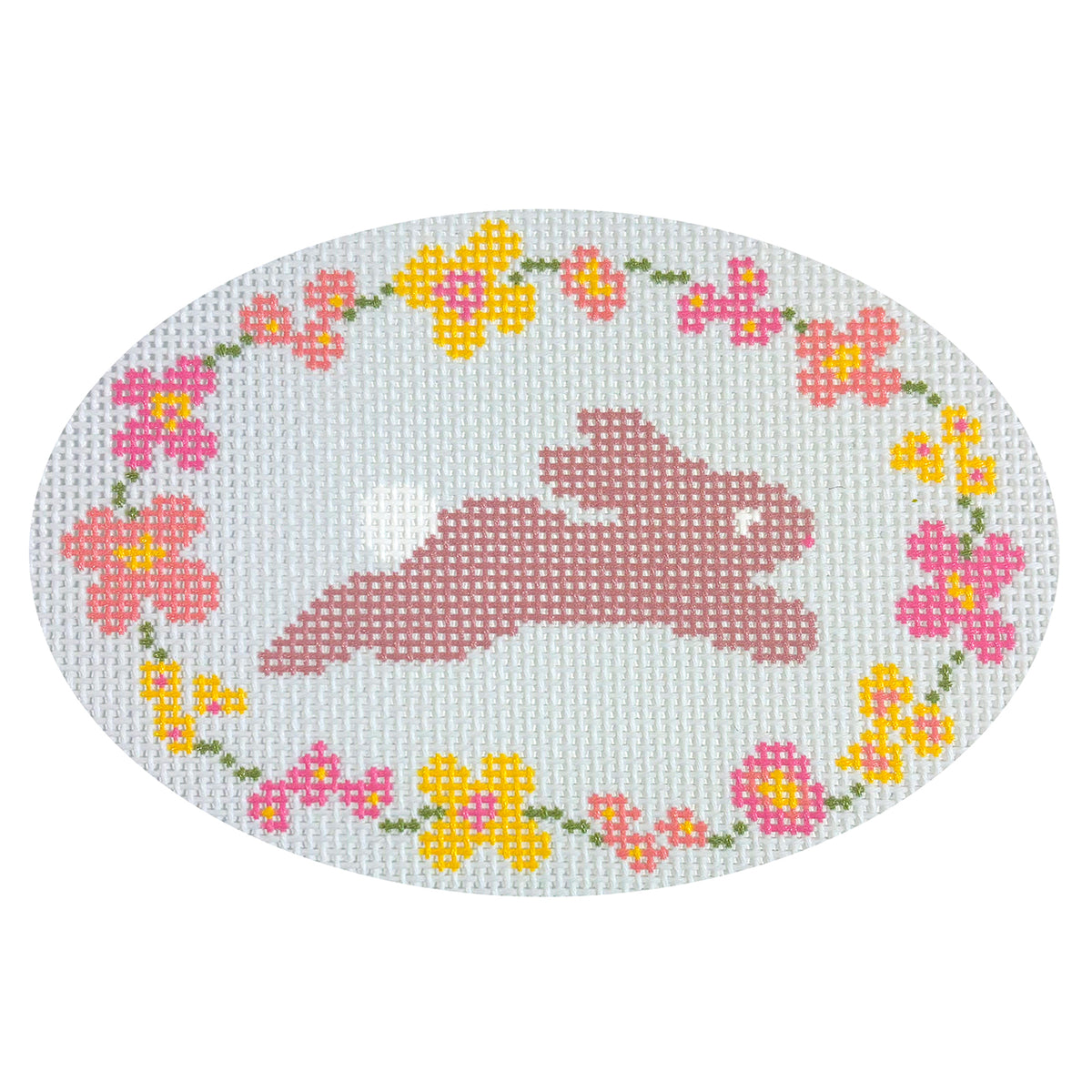 Hopping Bunny with Flowers - 1