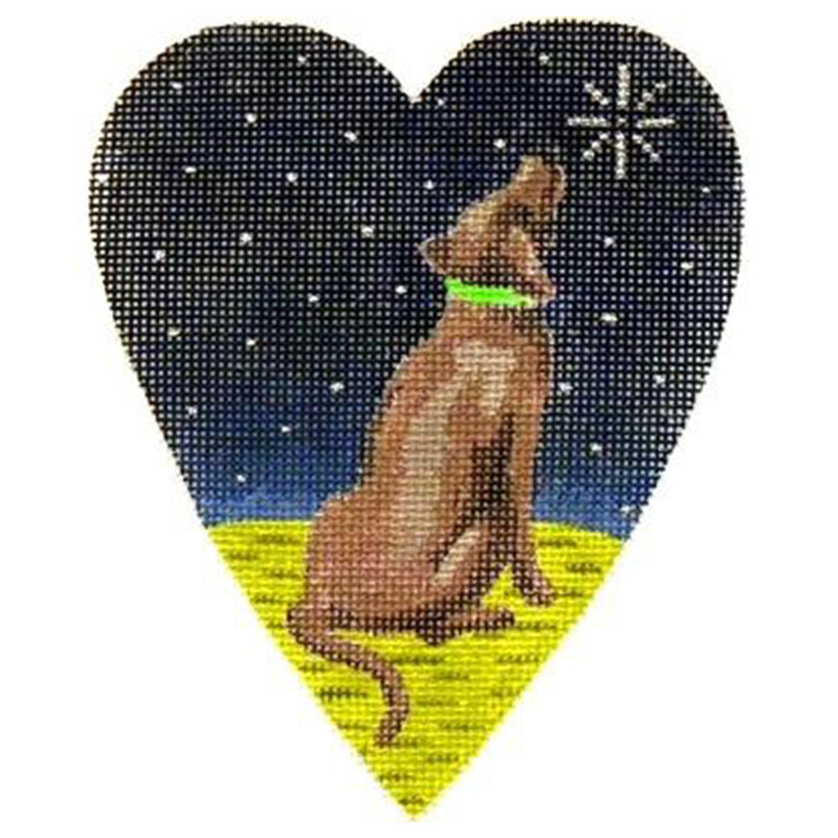 Midnight Chocolate Labrador Heart - 1