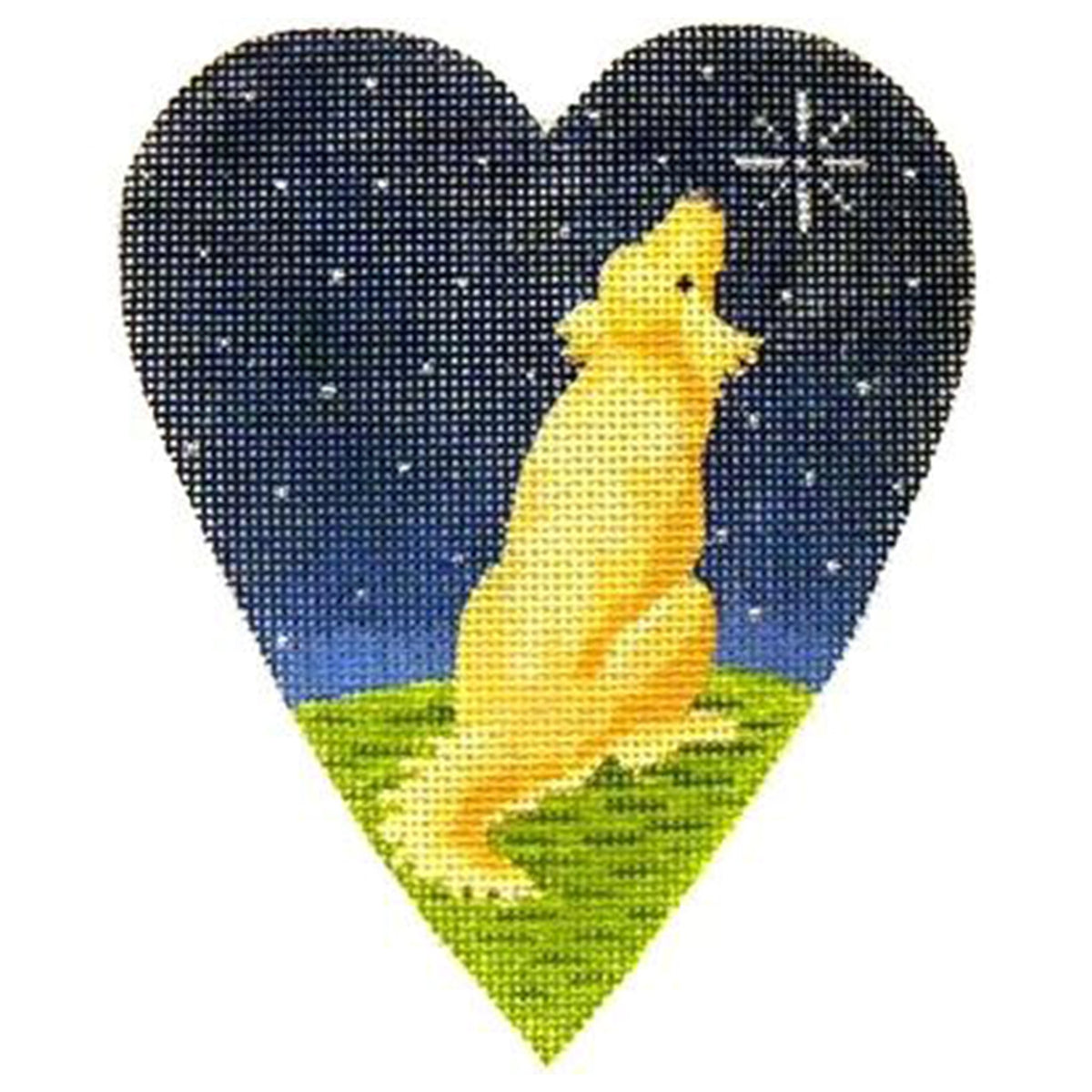 Midnight Golden Retriever Heart - 1