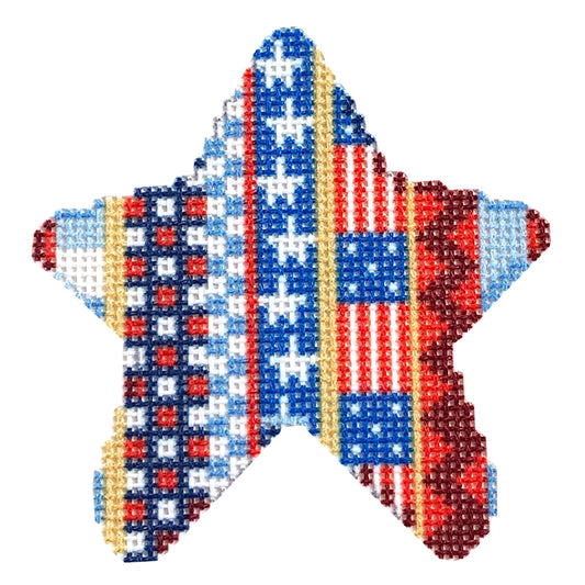 Patriotic Patterns Mini Star