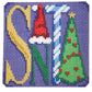 "Santa" Square with Stitch Guide