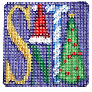 "Santa" Square with Stitch Guide

