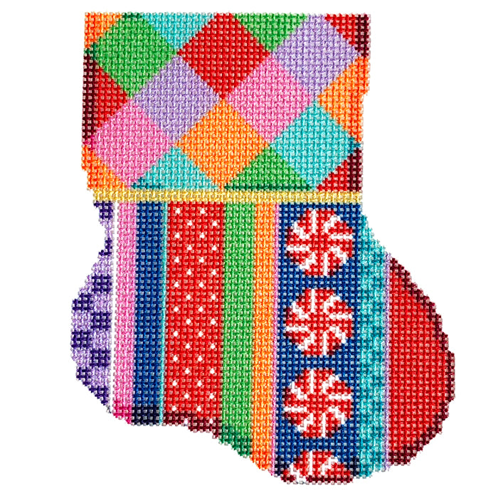 Harlequin/Jolly Stripe Mini Sock