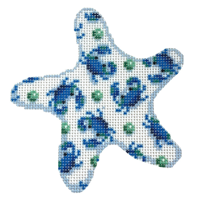 Crabs on White Starfish
