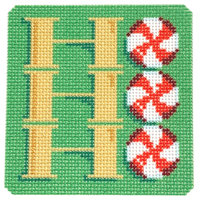 "Ho Ho Ho" Square with Stitch Guide

