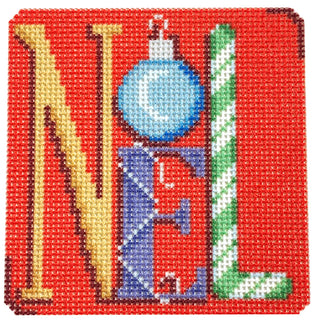 "Noel" Square with Stitch Guide
