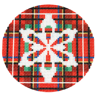 Snowflake on Stewart Plaid with Stitch Guide
