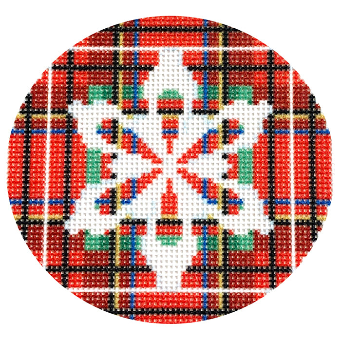 Snowflake on Stewart Plaid with Stitch Guide
