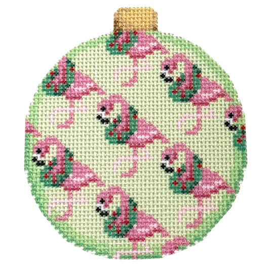 Flamingo Repeat Ball Ornament