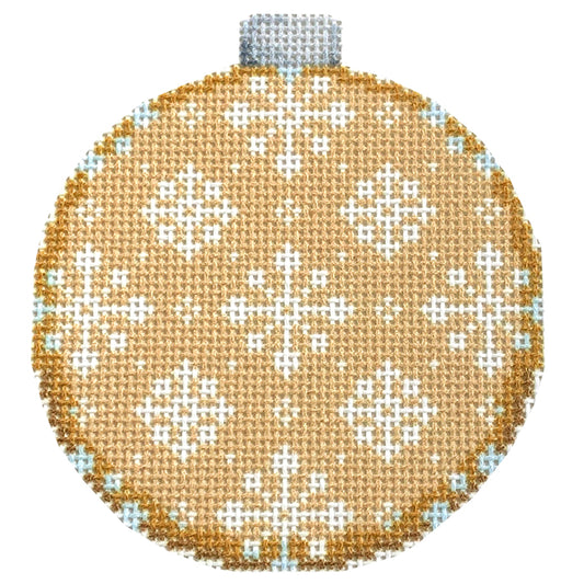 Snowflake Repeat on Gold Ball