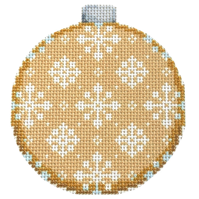 Snowflake Repeat on Gold Ball
