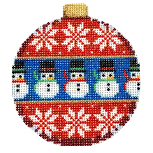 Flake/Snowman Ball Ornament