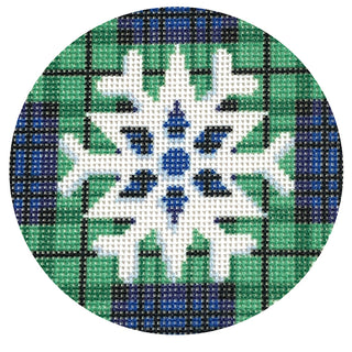 Snowflake on Black Watch with Stitch Guide

