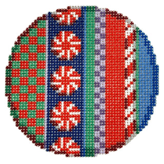 Jolly Stripe Peppermints Round
