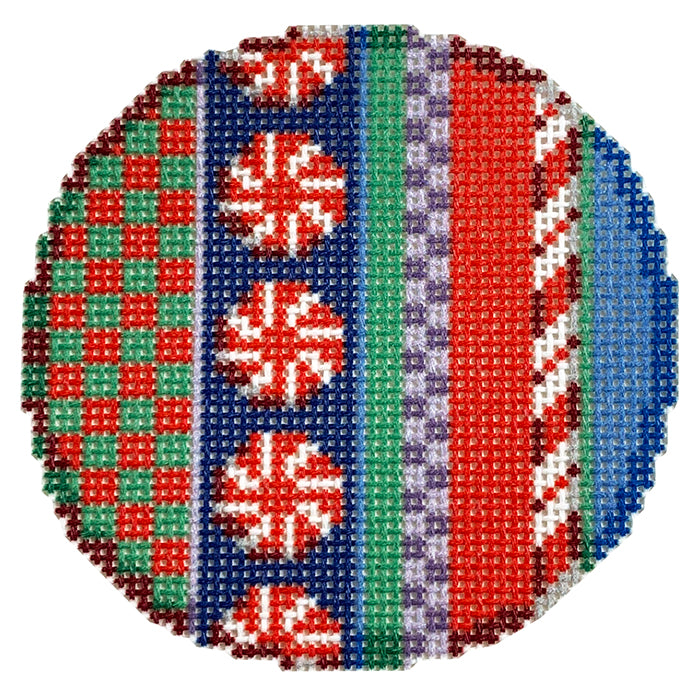 Jolly Stripe Peppermints Round
