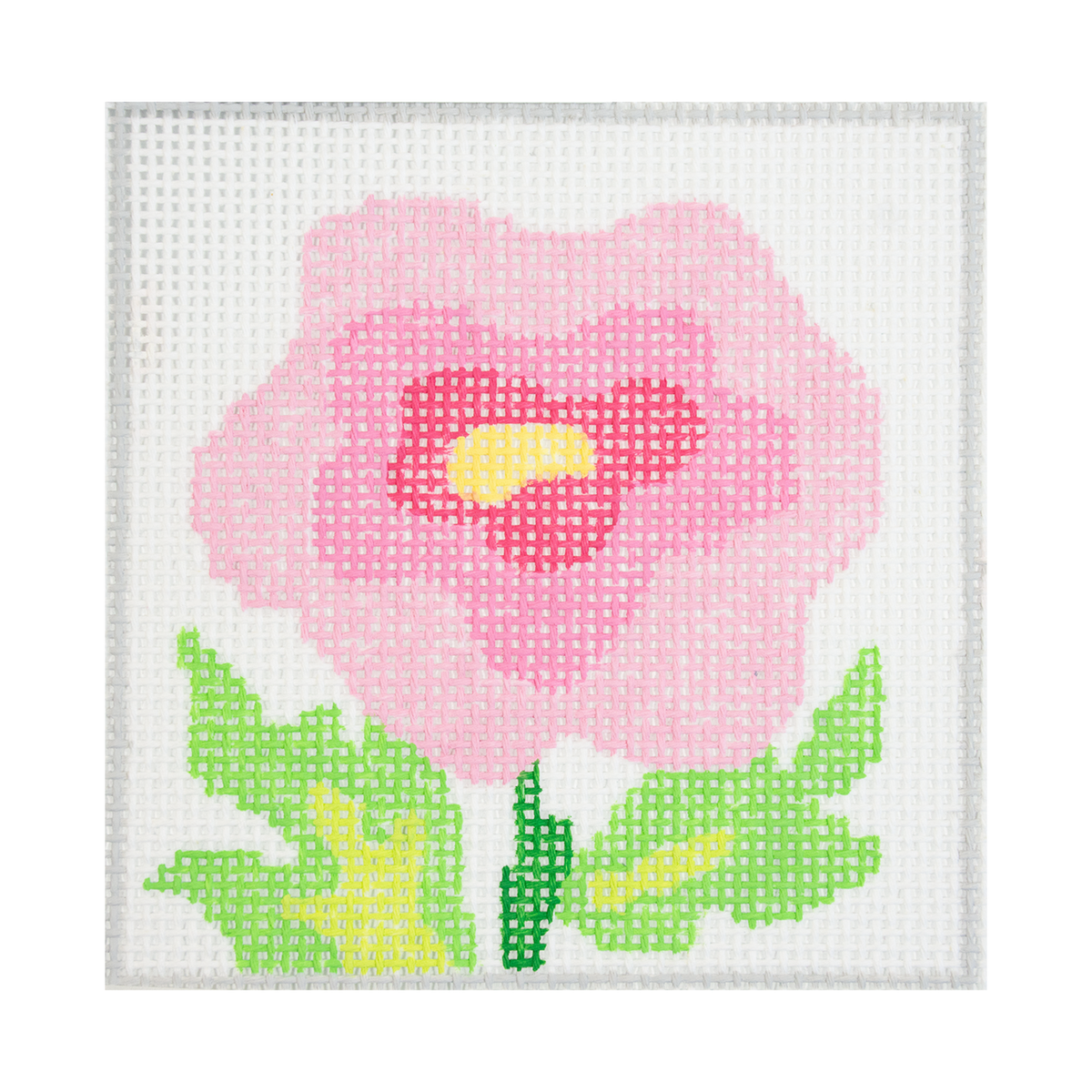 Simple Flower Coaster   Pink Rose - 1