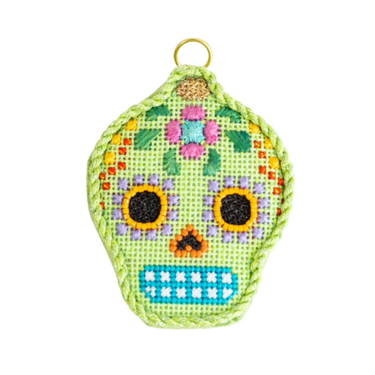 Sugar Skull Ornament Kit   Lime - 2