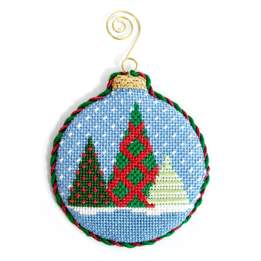 Red Woven Tree Bauble Ornament Kit