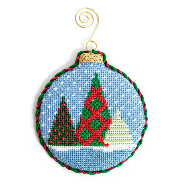 Red Woven Tree Bauble Ornament Kit
