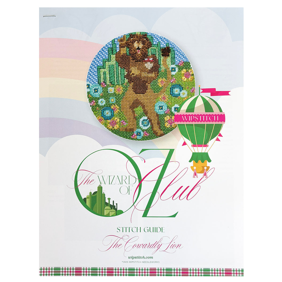 The Cowardly Lion   Oz Round w/Stitch Guide - 2