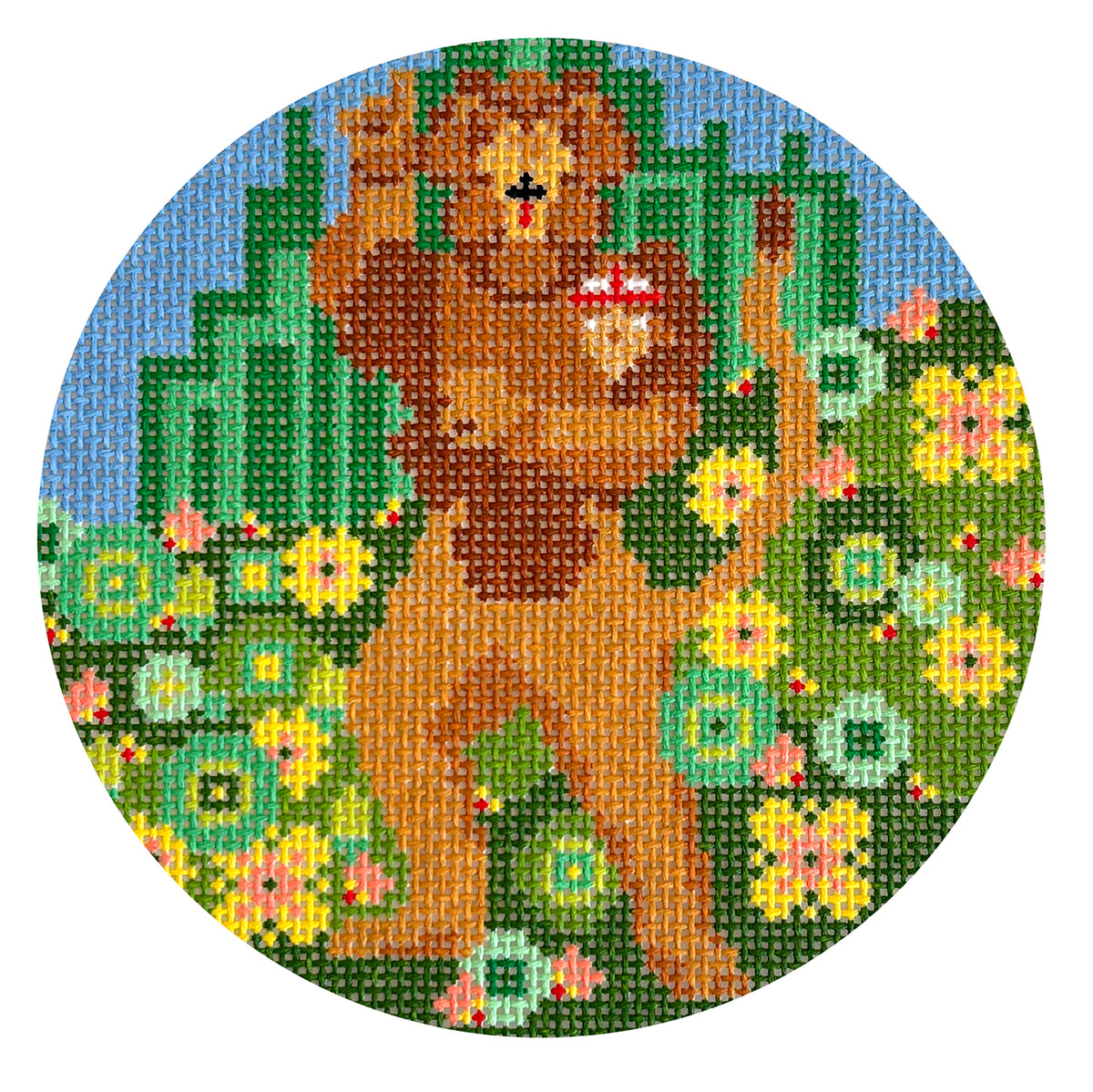 The Cowardly Lion   Oz Round w/Stitch Guide - 1