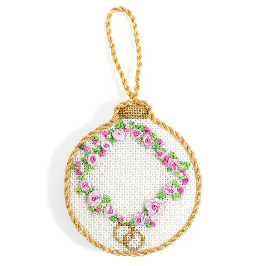 Rosebud Monogram Ball Ornament Kit