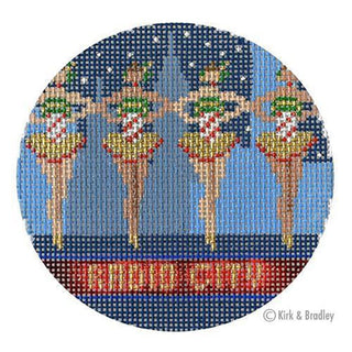 A New York Holiday   Radio City Rockettes Printed Canvas Kirk & Bradley 
