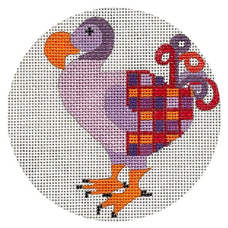 Abstract Dodo Ornament Painted Canvas Melissa Prince Designs 
