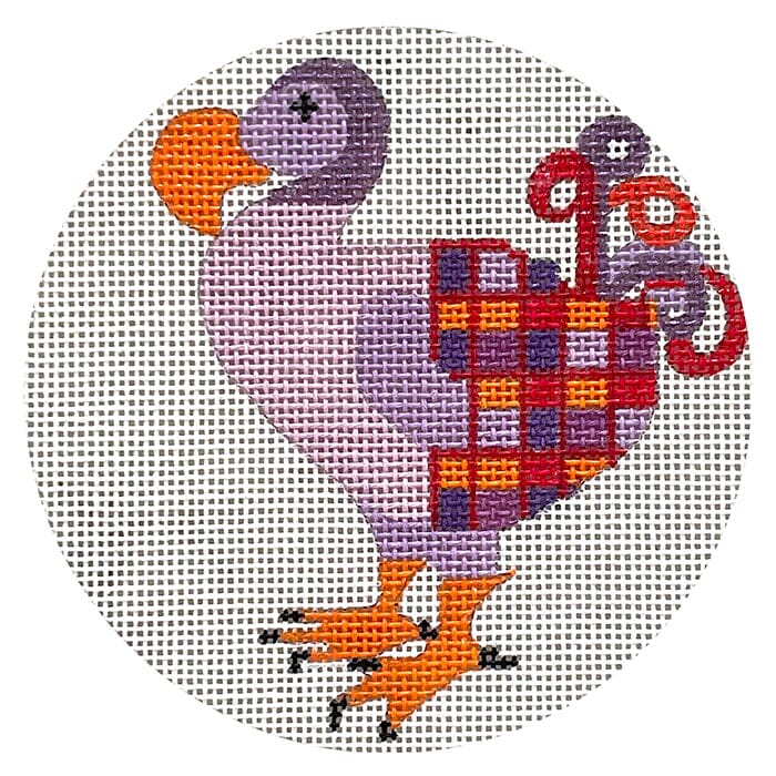 Abstract Dodo Ornament Painted Canvas Melissa Prince Designs 
