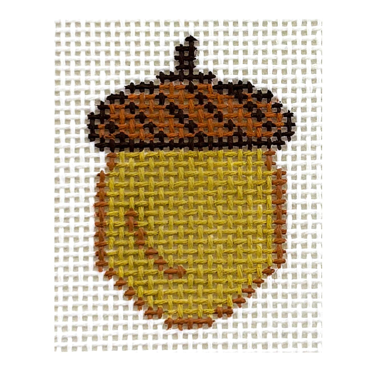 Acorn Mini Painted Canvas MF Needlepoint  - 1