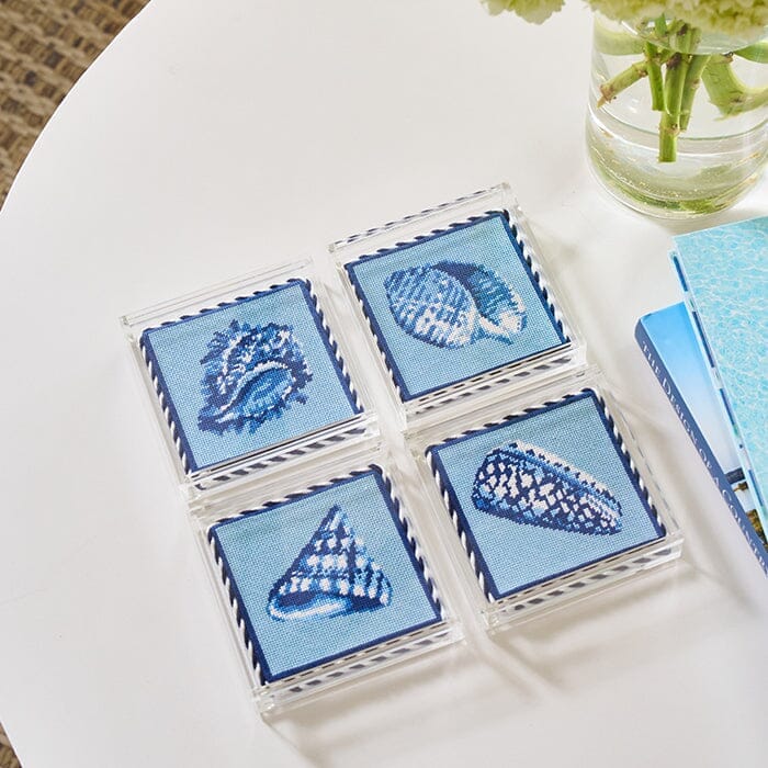 Acrylic Coasters (Set of 4) Accessories Needlepoint.Com 