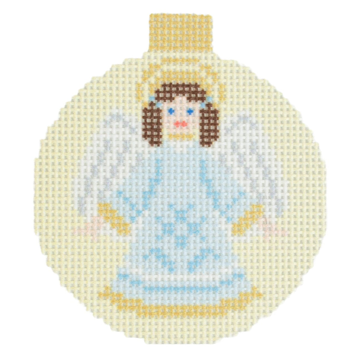 Advent Ornaments   Angel on 13 Printed Canvas Kirk & Bradley  - 1