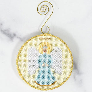 Advent Ornaments   Angel with Stitch Guide Painted Canvas Kirk & Bradley 

