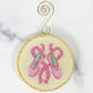 Advent Ornaments - Ballet Slippers with Stitch Guide Painted Canvas Kirk & Bradley 