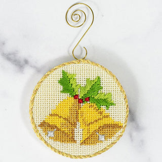 Advent Ornaments   Bells with Stitch Guide Painted Canvas Kirk & Bradley 
