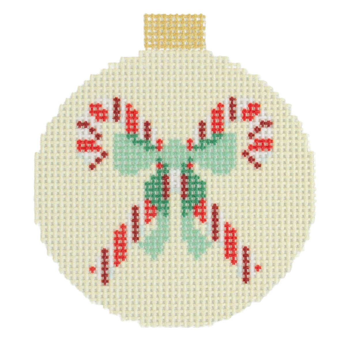 Advent Ornaments   Candy Canes on 13 Printed Canvas Kirk & Bradley  - 1