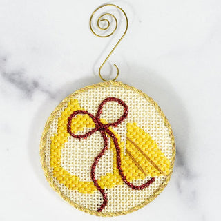 Advent Ornaments   Horn with Stitch Guide Painted Canvas Kirk & Bradley 
