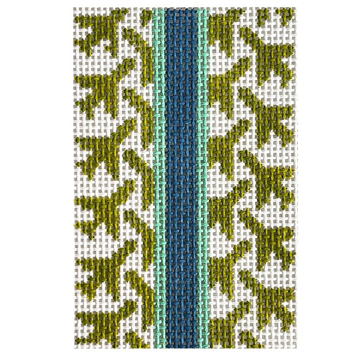 Airplane Houndstooth Passport Insert - Green Painted Canvas Rachel Barri Designs 